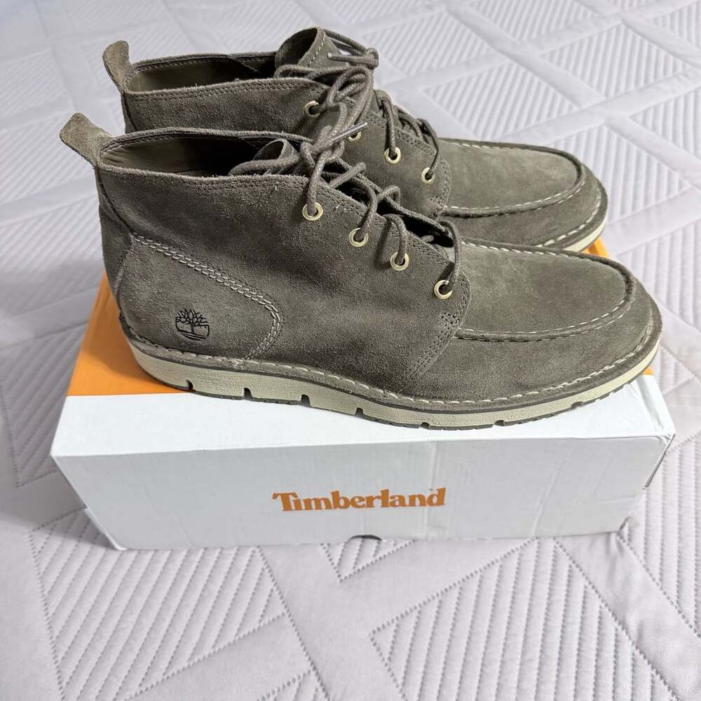 Timberland Westmore Mid Lace Chukka Boot Size 11.5 Olive Suede - Picture 2 of 6